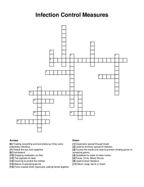 infection crossword clue